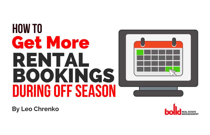 how to get more rental bookings during off season