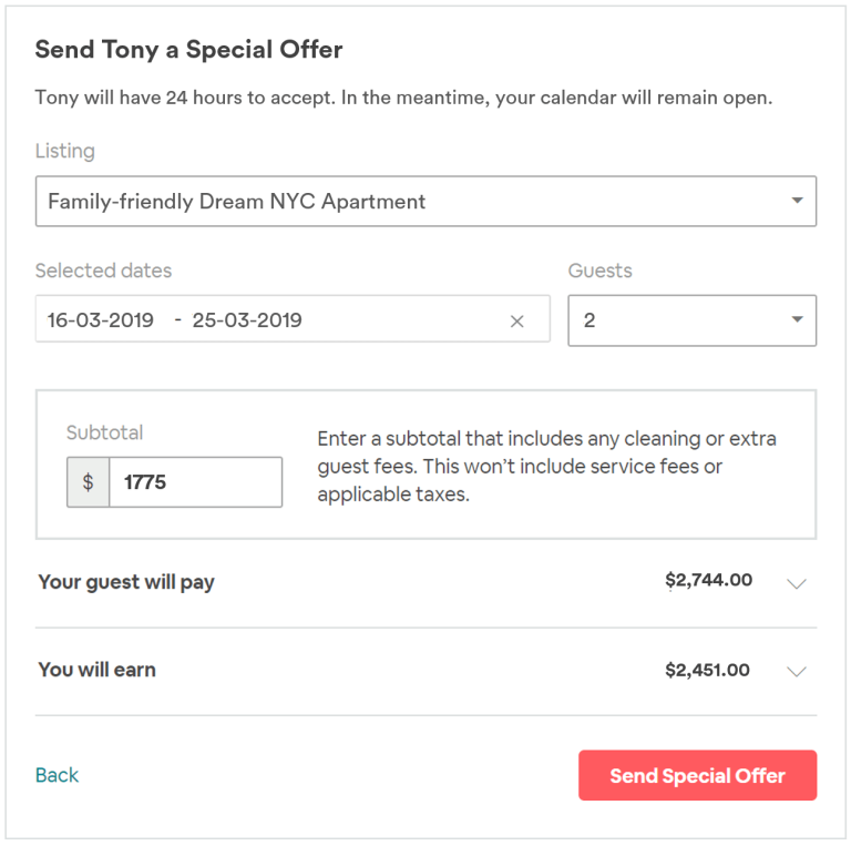 How to Send a Special Offer on Airbnb? AtEaseBnB